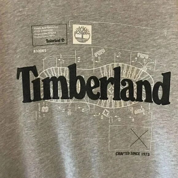 TIMBERLAND  Men's Core Cotton Graphic Short-Sleeve Regular Fit Tee Gray SZ M #17 - Picture 6 of 10